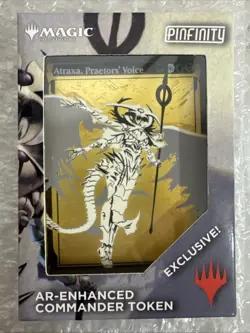 Magic The Gathering Pinfinity Metal Pins Atraxa & The First Silver / CardsH - Image 2