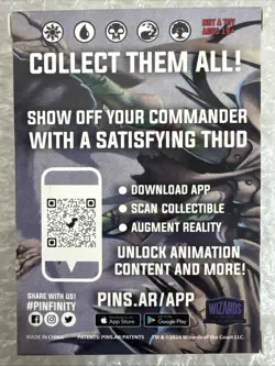 Magic The Gathering Pinfinity Metal Pins Atraxa & The First Silver / CardsH - Image 3