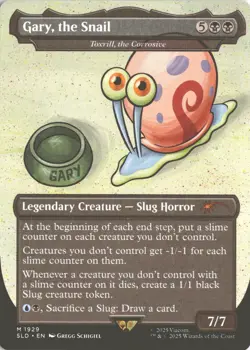 MTG Gary, the Snail (1929) *Non-Foil* Borderless Secret Lair: SpongeBob MT/NM - Image 1