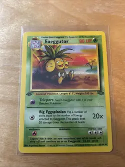Pokemon Exeggutor 35/64 Jungle 1st Edition Regular HP - Image 1