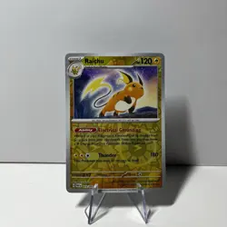Pokemon Card Raichu 019/091 Rare Paldean Fates Reverse Holo - Image 1