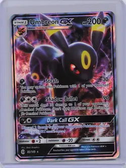 Umbreon GX 80/149 Holo Ultra Rare SM Base Set Pokemon Near Mint - Image 1