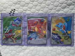 Pokemon TCG First Partner Illustration Collection Series 1 Kanto GEN 1 Starters - Image 1