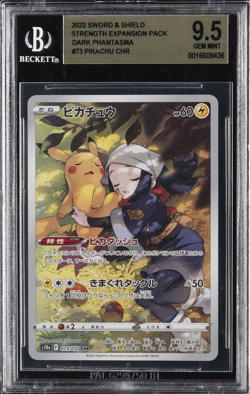 2022 POKEMON STRENGTH EXPANSION PACK DARK PHANTASMA CHR 073/071 PIKACHU BGS 9.5 - Image 1