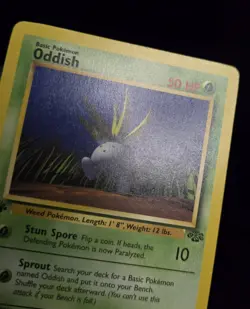 Pokemon TCG - ODDISH - 1ST EDITION - 58/64 - JUNGLE (1999) - WOTC - LP - Image 3