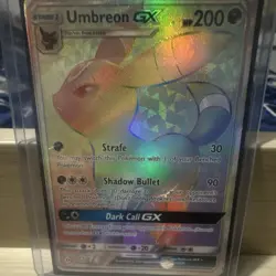 Pokemon Umbreon GX Full Art Holo Secret Rare SM Base Set 154/149 English - Image 1