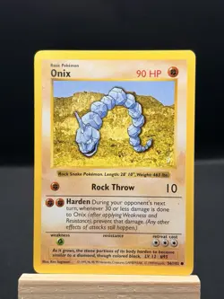 Pokemon TCG Onix Base Set, Shadowless, Common Card 56/102 - Image 1