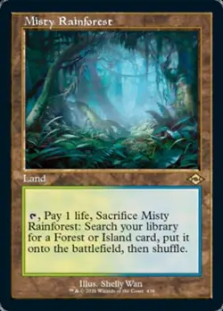 MTG English Misty Rainforest (Retro Frame) NM Normal Modern Horizons 2 - Image 1