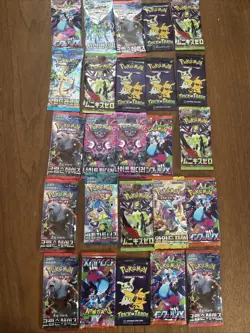 25 Pokemon TCG Cards Booster Pack Lot SEALED Korean Japanese English Packs - Image 1