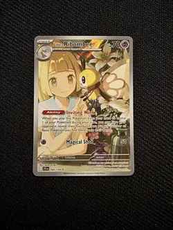 Pokemon TCG Lillies Ribombee Journey Together Illustration 164/159 NM Condition - Image 1
