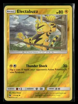 Electabuzz 71/214 Uncommon Lost Thunder Pokemon Reverse Holo Near Mint - Image 1