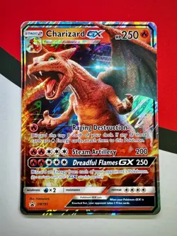 JUMBO Charizard GX Detective Pikachu Black Star Promo SM195 Pokemon Oversized NM - Image 1