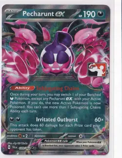 Pecharunt ex Play Stamp (39/64) Pokemon Prize Pack - TCG [NM] - Image 1