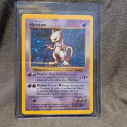 Pokemon Mewtwo Base Set Shadowless Holo Rare 10/102 60 HP Wizards of the Coast - Image 1