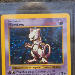 Pokemon Mewtwo Base Set Shadowless Holo Rare 10/102 60 HP Wizards of the Coast - Image 3