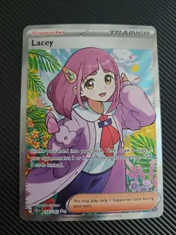 Lacey - 166/142 - Full Art Ultra Rare - Stellar Crown Pokemon TCG NM - Image 1
