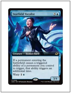 1x Starfield Vocalist, Edge of Eternities, Extended Art, MTG NM - Image 1