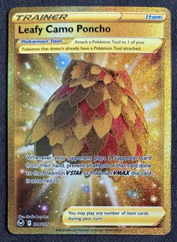Leafy Camo Poncho 214/195 SWSH12: Silver Tempest Secret Rare - NM - Image 1