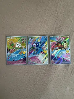 Rowlet Litten Popplio MEP 043 044 045 Pokemon 30th Anniversary First Partner Set - Image 1