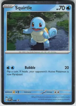 Squirtle - 048 (Cosmos Holo) Promo SV: Scarlet & Violet Promo Pokemon - Image 1