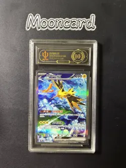 APH Black 10* Pokemon Chinese Zapdos EX Full Art 2025 151C 190/151 SAR - Image 1