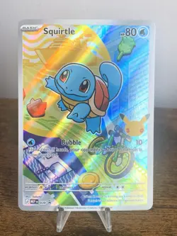 First Partner Illustration Squirtle Promo Full Art Holo 037 Pokemon TCG-Mint - Image 1