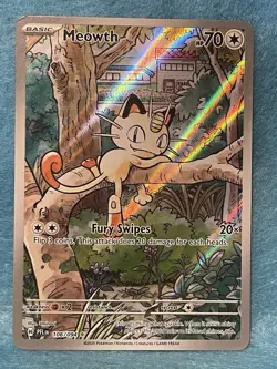 ⭐Meowth 106/094 Phantasmal Flames Holo Full Art Pokemon TCG ⭐ - Image 2