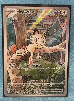 ⭐Meowth 106/094 Phantasmal Flames Holo Full Art Pokemon TCG ⭐ - Image 4
