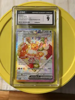 Pokemon Eevee Ex #174 Promo CGC Mint 9/ Prismatic Evolution Premium... - Image 1