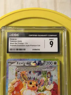 Pokemon Eevee Ex #174 Promo CGC Mint 9/ Prismatic Evolution Premium... - Image 3