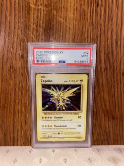 2016 Pokemon XY Evolutions Zapdos Holo 42/108 PSA 9 - Image 1