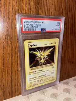 2016 Pokemon XY Evolutions Zapdos Holo 42/108 PSA 9 - Image 4
