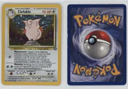 Clefable Holo Pokemon Jungle #1 1999 - Image 3