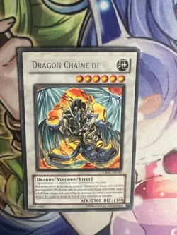 IRON CHAIN DRAGON FRENCH RARE CSOC-EN040 FR040 LIGHT PLAY YUGIOH - Image 1