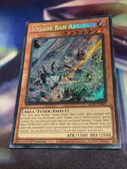 Yu-Gi-Oh! TCG Icejade Ran Aegirine BLTR-EN081 Secret Rare NM/M - Image 2