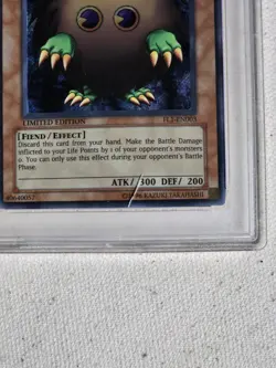 2005 YUGIOH! FORBIDDEN LEGACY PROMO #EN003 KURIBOH SR PSA 10 - Image 3