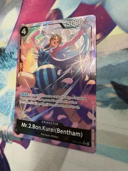 One Piece TCG English OP14-091 Mr. 2 Bon Kurei (Bentham) Alt Art Parallel - Image 4