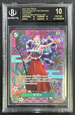 YAMATO BGS 10 BLACK LABEL 2023 ONE PIECE NEW ERA #OP01-121 SPECIAL ART SEC 928 - Image 1