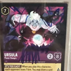 PSA 10 AUTO 9 - 2023 DISNEY LORCANA THE FIRST CHAPTER 59 URSULA - SIMANGALISO - Image 2