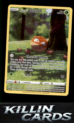 Hisuian Voltorb GG01/GG70 Pokemon Ultra Rare Crown Zenith: Galarian Gallery Card - Image 1