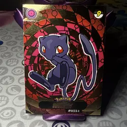 Shadow Box hit Crystal Card Collection Mew NON-TCG Pokemon Card Nintendo - Image 1