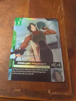 [ALT] ST07-012 Allelujah Haptism C+ Gundam TCG Card Game Alternate Art Bandai - Image 1