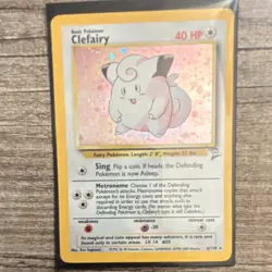 Pokemon TCG Clefairy Base Set 2 6/130 Holo Rare 40 HP Basic Card English 2000 - Image 1