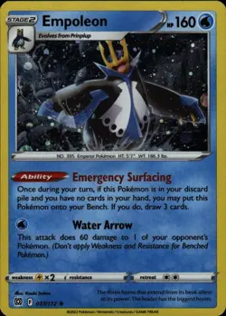 Pokemon TCG Holo Card Empoleon - (Cosmos Holo) Holo Rare Water Holofoil Miscell - Image 1