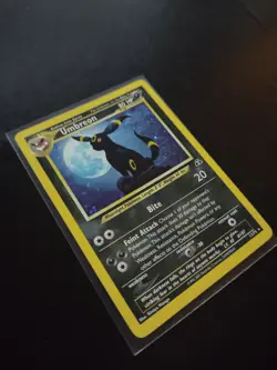 Umbreon 13/75 Neo Discovery Holo Rare Pokemon Card Inked - Image 3
