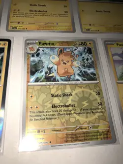 Lot Of 7 Pawmi Pawmo and Pawmot Pokemon Cards - Image 3