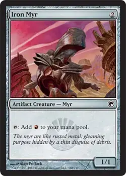 IRON MYR X 4 E/X+ SCARS OF MIRRODIN MAGIC THE GATHERING - Image 1