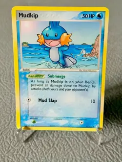 Pokemon EX Crystal Guardians Mudkip 57/100 Regular Vintage Card NM💧 - Image 1