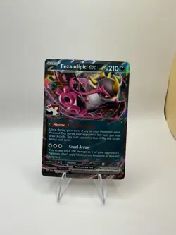 Fezandipiti ex 038/064 STAMPED Prize Pack Series 7 NM Pokemon Card - Image 1
