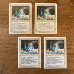 Samite Healer NM+ x4 NEVER PLAYED MTG Fourth 4th Ed. Magic 4x FAST SHIPPING - Image 1